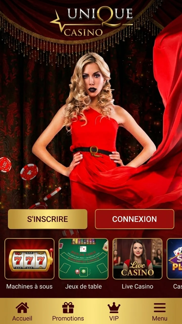 Unique Casino mobile app
